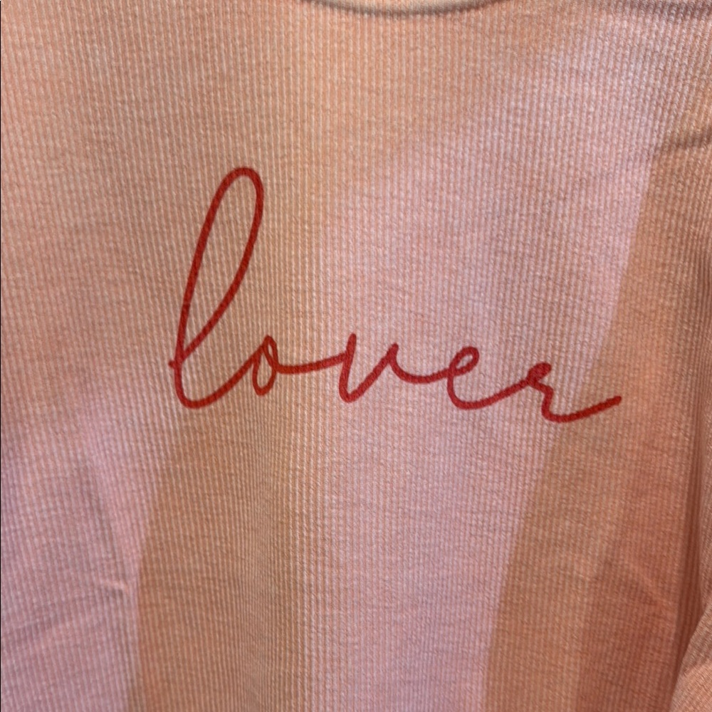 Peachy Pink 'Lover' Valentine’s Sweater